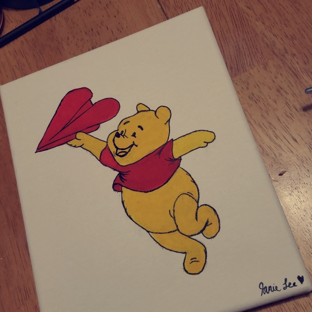 Winnie the pooh painting